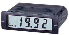 Simpson Electric - 4 Digits, Digital LED, Temperature Meter, Panel Meter - 4-440 Hz, 22 Megohms, 250 VAC, Red - Exact Industrial Supply