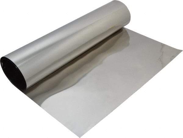 Made in USA - 50 Inch Long x 12 Inch Wide x 0.001 Inch Thick, Roll Shim Stock - Stainless Steel - Exact Industrial Supply