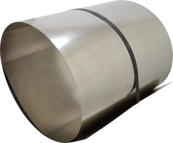 Made in USA - 50 Inch Long x 12 Inch Wide x 0.02 Inch Thick, Roll Shim Stock - Stainless Steel - Exact Industrial Supply