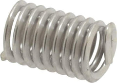 Heli-Coil - #10-24 UNC, 0.475" OAL, Free Running Helical Insert - 9-1/4 Free Coils, Tanged, 304 Stainless Steel, Bright Finish, 2-1/2D Insert Length - Exact Industrial Supply