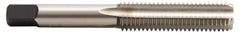 Hertel - 1-8 UNC, H6, 4 Flute, Bottoming Chamfer, Bright Finish, High Speed Steel Hand STI Tap - 5-3/4" OAL, 2-9/16" Thread Length - Exact Industrial Supply