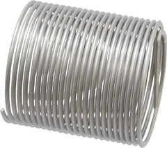 Heli-Coil - 1-1/2 - 12 UNF, 2-1/4" OAL, Free Running Helical Insert - 23-1/2 Free Coils, Tanged, Stainless Steel, Bright Finish, 1-1/2D Insert Length - Exact Industrial Supply