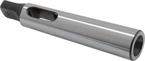 Interstate - MT1 Inside Morse Taper, MT2 Outside Morse Taper, Standard Reducing Sleeve - Soft with Hardened Tang, 5/8" Projection, 92mm OAL, 18.6mm Body Diam - Exact Industrial Supply