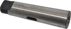 Interstate - MT1 Inside Morse Taper, MT4 Outside Morse Taper, Standard Reducing Sleeve - Soft with Hardened Tang, 1/4" Projection, 124mm OAL, 31.6mm Body Diam - Exact Industrial Supply