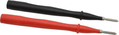 Fluke - Black/Red Electrical Test Equipment Probe - Use with Fluke 175, 177, 179 True RMS Digital Multimeters, Fluke 345 Powers Quality Clamp Meters, Fluke 373 True RMS AC Clamp Meters, Fluke 374 FC True-rms AC/DC Clamp Meters - Exact Industrial Supply