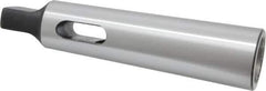 Interstate - MT3 Inside Morse Taper, MT4 Outside Morse Taper, Standard Reducing Sleeve - Soft with Hardened Tang, 3/4" Projection, 140mm OAL, 32.4mm Body Diam - Exact Industrial Supply