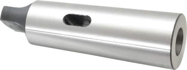 Interstate - MT4 Inside Morse Taper, MT6 Outside Morse Taper, Standard Reducing Sleeve - Soft with Hardened Tang, 3/8" Projection, 218mm OAL, 63.8mm Body Diam - Exact Industrial Supply