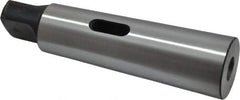 Interstate - MT1 Inside Morse Taper, MT4 Outside Morse Taper, Standard Reducing Sleeve - Hardened & Ground Throughout, 1/4" Projection, 200mm OAL, 20mm Body Diam - Exact Industrial Supply