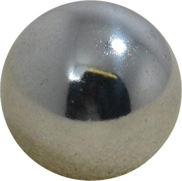 Value Collection - 9/16 Inch Diameter, Grade 25, Chrome Steel Ball - 62 to 66 C Hardness, 0.00005 Inch Diameter Deviation, 0.000025 Inch Sphericity - Exact Industrial Supply