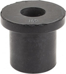 RivetKing - 5/16-18, 7/8" Diam x 1/8" Thick Flange, Rubber Insulated Rivet Nut - UNC Thread, Rubber, 9/16" Body Diam, 0.725" OAL - Exact Industrial Supply