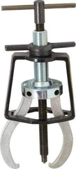 Posi Lock Puller - Steel 2-Jaw Miniature Bearing Puller - 3" Reach, For Bearings, Gears & Pulleys - Exact Industrial Supply