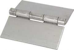Value Collection - 4" Long x 4" Wide x 0.12" Thick, 316 Stainless Steel Commercial Hinge - 0.25" Pin Diam - Exact Industrial Supply