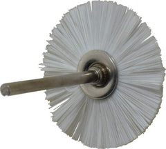 Osborn - 1-1/2" OD, 1/8" Shank Diam, Nylon Wheel Brush - 3/32" Face Width, 6,000 RPM - Exact Industrial Supply