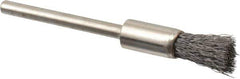 Osborn - 1/4" Brush Diam, End Brush - 1/8" Diam Shank, 25,000 Max RPM - Exact Industrial Supply