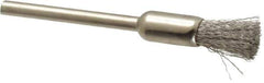 Osborn - 1/4" Brush Diam, End Brush - 1/8" Diam Shank, 25,000 Max RPM - Exact Industrial Supply