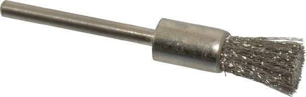 Osborn - 5/16" Brush Diam, End Brush - 1/8" Diam Shank, 25,000 Max RPM - Exact Industrial Supply