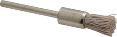 Osborn - 600 Grit, 5/16" Brush Diam, End Brush - Super Fine Grade, 1/8" Diam Shank, 6,000 Max RPM - Exact Industrial Supply