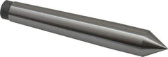 Value Collection - 0.48" Head Diam, Steel Standard Point Solid Dead Center - 1MT Morse Taper, 0.48" Point Diam, 3-5/32" OAL - Exact Industrial Supply