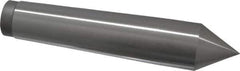 Value Collection - 1.24" Head Diam, Steel Standard Point Solid Dead Center - 4MT Morse Taper, 1.24" Point Diam, 6-5/16" OAL - Exact Industrial Supply