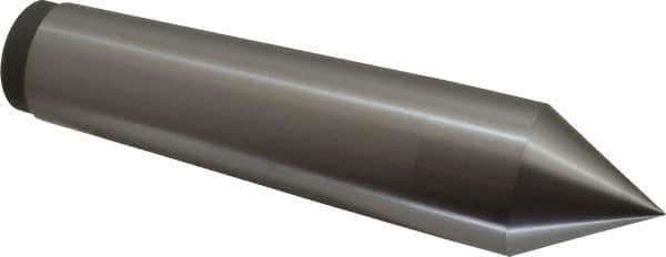 Value Collection - 1.76" Head Diam, Steel Standard Point Solid Dead Center - 5MT Morse Taper, 1.76" Point Diam, 7-7/8" OAL - Exact Industrial Supply