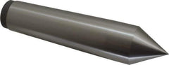 Value Collection - 1.76" Head Diam, Steel Standard Point Solid Dead Center - 5MT Morse Taper, 1.76" Point Diam, 7-7/8" OAL - Exact Industrial Supply
