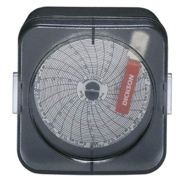 Dickson - 76 to 122°F, 24 Hour Recording Time Chart - 3 Inch Diameter, Use with Sc3 Recorders - Exact Industrial Supply