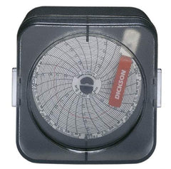 Dickson - 76 to 122°F, Temp Recorder - 3 Inch Diameter, Battery Operated - Exact Industrial Supply