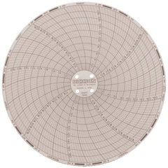 Dickson - 185°F, 7 Day Recording Time Chart - 6 Inch Diameter, 0 to 95% Humidity, Use with TH6 Recorders - Exact Industrial Supply