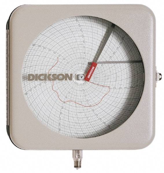 Dickson - -22 to 122°F, 7 Days Recording Time Chart - 8 Inch Diameter, Use with To be Used with Pr8 Recorders - Exact Industrial Supply