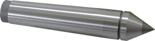 Value Collection - 0.95" Head Diam, Carbide-Tipped Steel Standard Point Solid Dead Center - 3MT Morse Taper, 0.95" Point Diam, 4.92" OAL - Exact Industrial Supply