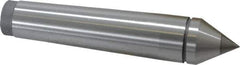 Value Collection - 0.95" Head Diam, Carbide-Tipped Steel Standard Point Solid Dead Center - 3MT Morse Taper, 0.95" Point Diam, 4.92" OAL - Exact Industrial Supply