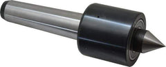 Riten - MT4 Taper Shank, 2-3/8" Head Diam 2,200 Lb Capacity Live Center - 2,500 Max RPM, 2-1/4" Head Length, 1" Point Diam, 1-1/4" Point Len, 1,100 Lb Max Workpc, Standard Point - Exact Industrial Supply