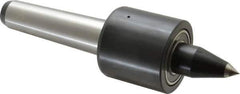 Riten - MT4 Taper Shank, 2-3/8" Head Diam 2,200 Lb Capacity Live Center - 2,500 Max RPM, 2-1/4" Head Length, 1/2" Point Diam, 2" Point Len, 900 Lb Max Workpc, Tracer Point - Exact Industrial Supply