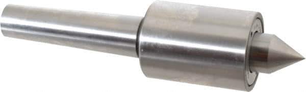 Riten - MT3 Taper Shank, 1-3/4" Head Diam 4,600 Lb Capacity Live Center - 5,000 Max RPM, 2-3/8" Head Length, 7/8" Point Diam, 1-1/8" Point Len, 920 Lb Max Workpc, Standard Point - Exact Industrial Supply