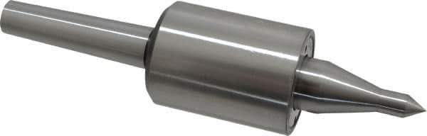 Riten - MT2 Taper Shank, 1-3/4" Head Diam 4,600 Lb Capacity Live Center - 5,000 Max RPM, 2-3/8" Head Length, 3/8" Point Diam, 2" Point Len, 310 Lb Max Workpc, 3/8" Tip Diam, Long Point - Exact Industrial Supply