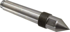 Riten - 1" Head Diam, Steel Standard Point Solid Dead Center - 3MT Morse Taper, 1" Point Diam, 1-5/8" Point Length - Exact Industrial Supply