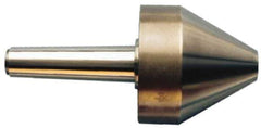 Riten - MT3 Taper Shank, 5" Head Diam 8,000 Lb Capacity Live Center - 3-13/16" Head Length, 2" Point Diam, 3-13/16" Point Len, 3,800 Lb Max Workpc, Bull Nose Point - Exact Industrial Supply