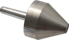 Riten - MT3 Taper Shank, 4" Head Diam 8,000 Lb Capacity Live Center - 4-9/32" Head Length, 1" Point Diam, 4.2813" Point Len, 3,800 Lb Max Workpc, Bull Nose Point - Exact Industrial Supply