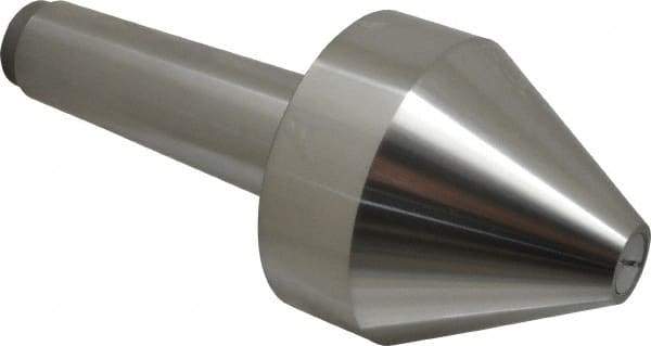 Riten - MT5 Taper Shank, 4" Head Diam 8,000 Lb Capacity Live Center - 4-9/32" Head Length, 1" Point Diam, 4.2813" Point Len, 4,800 Lb Max Workpc, Bull Nose Point - Exact Industrial Supply