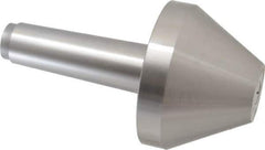 Riten - MT5 Taper Shank, 5" Head Diam 8,000 Lb Capacity Live Center - 3-13/16" Head Length, 2" Point Diam, 3-13/16" Point Len, 4,800 Lb Max Workpc, Bull Nose Point - Exact Industrial Supply