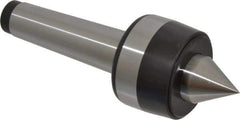 Bison - MT4 Taper Shank, 2.52" Head Diam 1,850 Lb Capacity Live Center - 3,000 Max RPM, 1.1" Point Diam, 1.24" Point Len, 1,850 Lb Max Workpc, 7.24" OAL, 1.24" Long Tip, Standard Point - Exact Industrial Supply