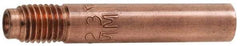 Victor - Replacement MIG Gun Tweco Style Series 14 Welder Nozzle/Tip/Insulator - 0.023" Wire Outside Diam - Exact Industrial Supply