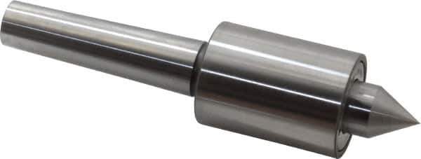 Riten - MT3 Taper Shank, 1-3/4" Head Diam 4,600 Lb Capacity Live Center - 5,000 Max RPM, 2-3/8" Head Length, 7/8" Point Diam, 1-1/8" Point Len, 920 Lb Max Workpc, Standard Point - Exact Industrial Supply