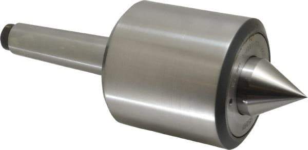 Riten - MT4 Taper Shank, 3-3/4" Head Diam 10,900 Lb Capacity Live Center - 4,000 Max RPM, 3-27/32" Head Length, 1.6563" Point Diam, 1-3/4" Point Len, 4,800 Lb Max Workpc, Standard Point - Exact Industrial Supply