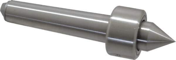 Riten - MT2 Taper Shank, 1-1/4" Head Diam 1,500 Lb Capacity Live Center - 1,000 Max RPM, 3/4" Head Length, 3/4" Point Diam, 13/16" Point Len, 400 Lb Max Workpc, Standard Point - Exact Industrial Supply