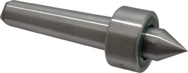 Riten - MT3 Taper Shank, 1-11/16" Head Diam 4,250 Lb Capacity Live Center - 1,000 Max RPM, 15/16" Head Length, 7/8" Point Diam, 1-1/16" Point Len, 1,000 Lb Max Workpc, Standard Point - Exact Industrial Supply