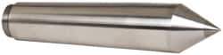 Riten - 2.494" Head Diam, Carbide-Tipped Steel Standard Point Solid Dead Center - 6MT Morse Taper, 2.494" Point Diam, 11-1/2" OAL - Exact Industrial Supply