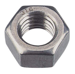 Value Collection - M12x1.75 Metric Coarse Steel Right Hand Hex Nut - 19mm Across Flats, 10mm High, Zinc-Plated Finish - Exact Industrial Supply