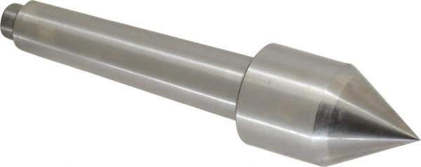 Riten - 1-1/4" Head Diam, Carbide-Tipped Steel Standard Point Solid Dead Center - Jarno 6 Taper, 1-1/4" Point Diam - Exact Industrial Supply