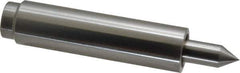 Concentric - Straight Shank, Live Center - 3,000 Max RPM, 0.378" Point Diam, 0.88" Point Len, 274 Lb Max Workpiece, Standard Point - Exact Industrial Supply